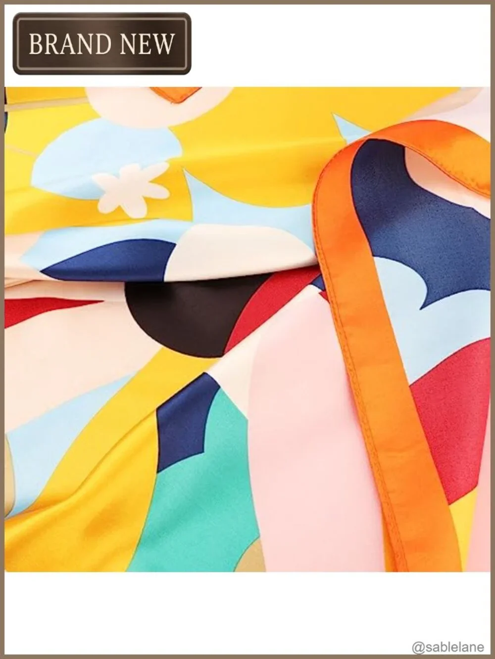 4 Pack Large Square Satin Head Scarf Silk Like Fabric Women Hair Neck Scarf